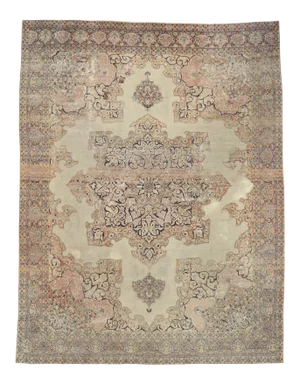 Late 19th Century Antique Persian Kerman Rug, 09'11 X 12'10