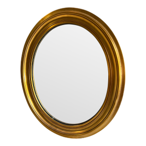 Vintage Oval Gold Mirror