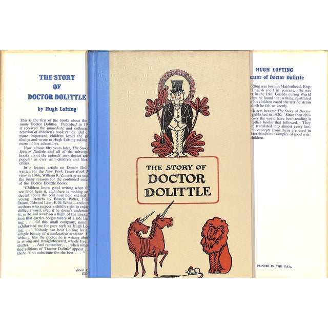 LOFTING, Hugh [144] pp. J.B. Lippincott Co. 1948 Book Club Edition 8 1/2" x 5 3/4" The Story of Doctor Dolittle, Being the...