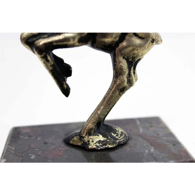Bronze Doe on Marble, 1960s For Sale - Image 10 of 11