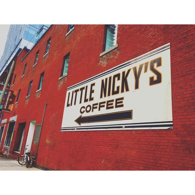 Red Sign in Toronto of coffee shop. Original Photograph by Cindi Emond. Hand signed. Excellent condition. This piece is...