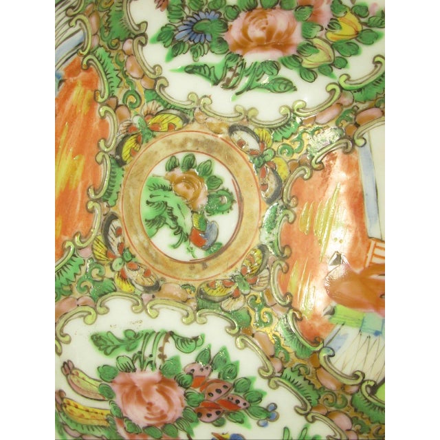 Chinese Rose Medallion Porcelain Dish For Sale - Image 11 of 12