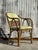 Khaki Vintage Coastal Bent Rattan Lounge Chair For Sale - Image 8 of 9