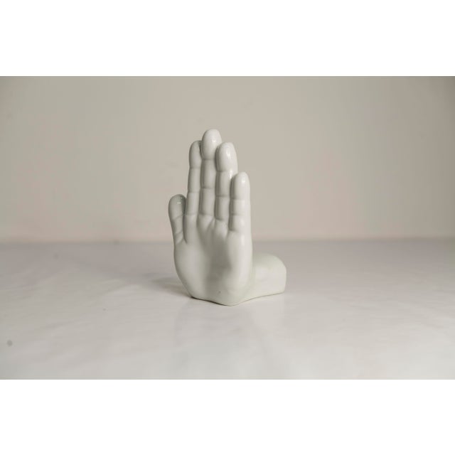 1980s Left-Handed Ceramic Bookend or Decoration, 1980s For Sale - Image 5 of 11