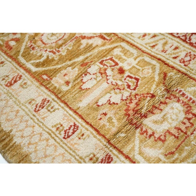 Sand Antique Oushak Rug 9'11'' x 13'5'' For Sale - Image 8 of 12