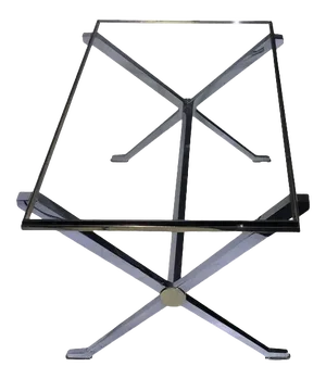 Modernist X Base Two Tone Coffee Table by Maison Jansen