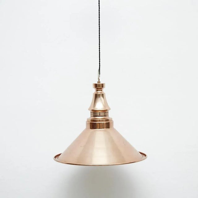 French Brass Pendant Lamp For Sale - Image 11 of 12