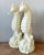 Plastic Vintage Coastal Cast Resin Seahorses Lamps - A Pair For Sale - Image 7 of 7