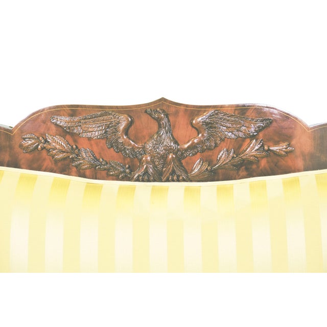 Northern Germany, from hunting palace East of Berlin area, ca. 1820's - 1840’s Flame Mahogany with with fine Pearwood...