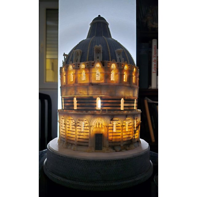 Stone Sculpture of the Baptistery, Pisa, 1860s For Sale - Image 7 of 16