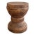 Natural Mango Wood Drum Style Side Table by Made Goods For Sale