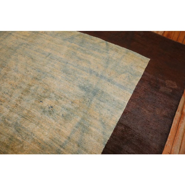Vintage Blue Shadow Turkish Rug - 10'2" x 13'2" For Sale - Image 4 of 8