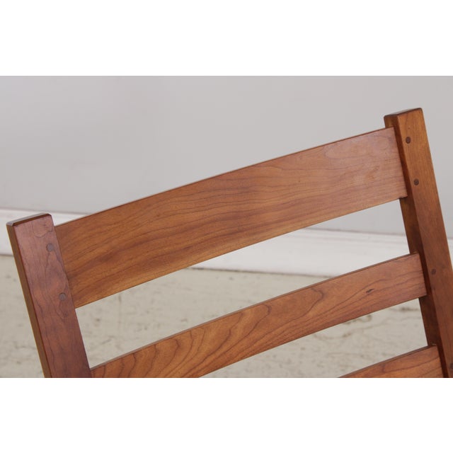 Brown Stickley Cherry Mission Style Morris Chair For Sale - Image 8 of 18