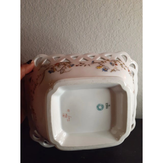 Vintage Haviland Limoges France Rectangular Lattice Bowl For Sale In Dallas - Image 6 of 7