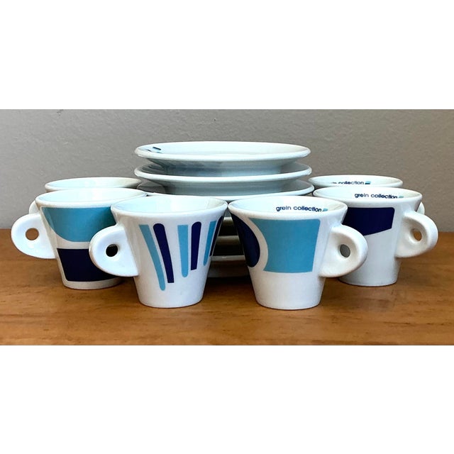 Contemporary Vintage Grein Collection Espresso Cups - Set of 6 For Sale - Image 3 of 12