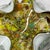 This vintage mid-century Italian art glass bowl is an authentic Murano "Tutti Frutti" free-form folded dish, likely...