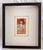 Persimmon Impressive 1960’s Vintage Abstract Expressionist Painting of a Standing Figure by Artist Michael Davies, 15” X 12.5” For Sale - Image 8 of 9