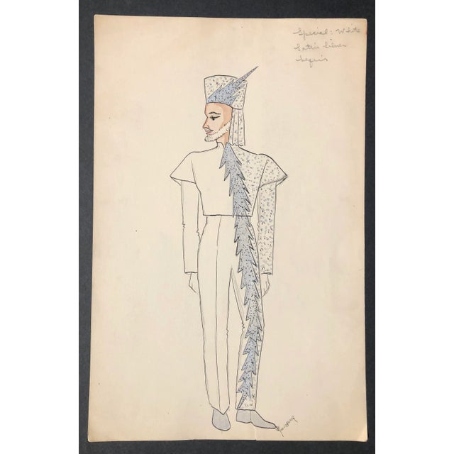 Figurative Larry Youngblood Mardi Gras Designs - Set of Four For Sale - Image 3 of 6