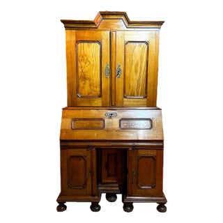 Large Secretaire in Wood For Sale