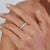 Modern Certified 2.3 Carat Pear Cut Diamond Full Eternity Band Ring Size 4 in 18k White Gold For Sale - Image 3 of 17