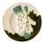 Antique French Salins Majolica Asparagus & Artichoke Plate — C. 1890 For Sale