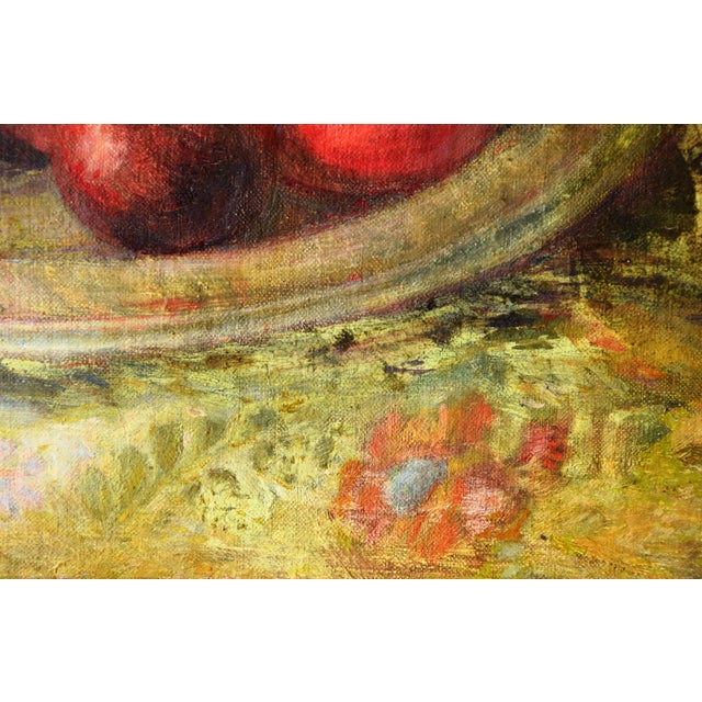 Paul Segieth, Still Life with Apples, 1938, Oil Painting, Framed For Sale - Image 7 of 13