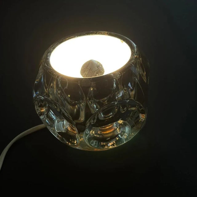 Glass Glass Ice Cube Desk Lamp from Peill & Putzler, 1970s For Sale - Image 7 of 8