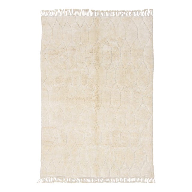 Hand-Knotted Wool Rug by Azele Studio For Sale