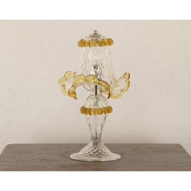 Italian Table Lamps in Murano Glass, 2000s, Set of 2 For Sale - Image 6 of 11