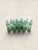 Victorian Collection of 9 English Antique Aqua Glass Cod Neck Marble Bottles, Bristol, Circa 1900 For Sale - Image 3 of 7