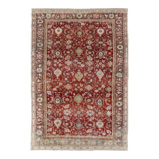 Mid 20th Century Vintage Persian Sultanabad-Mahal With All-Over Sub-Geometric Floral Design 7'1 X 11'6 For Sale