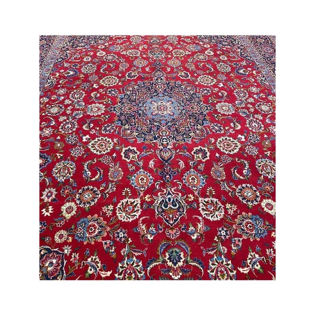 10x13 1960sPersian Kashan Area Rug - 100688 For Sale - Image 9 of 13