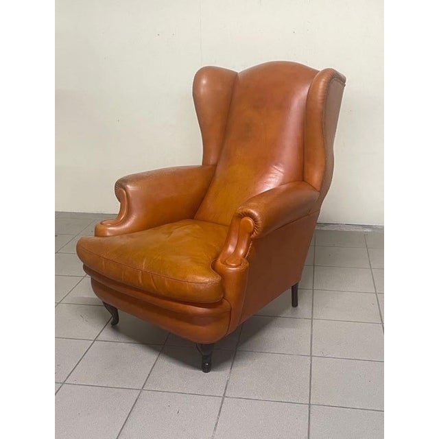 Brown Large Armchair from Poltrona Frau, Italy, 1960s For Sale - Image 8 of 18