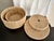 Set of 2 Round Woven Nesting Baskets Yvon Organic Modern Medium and Large Abaca Rope Box Set With Lids by Pigeon & Poodle Line by Made Goods For Sale - Image 10 of 12