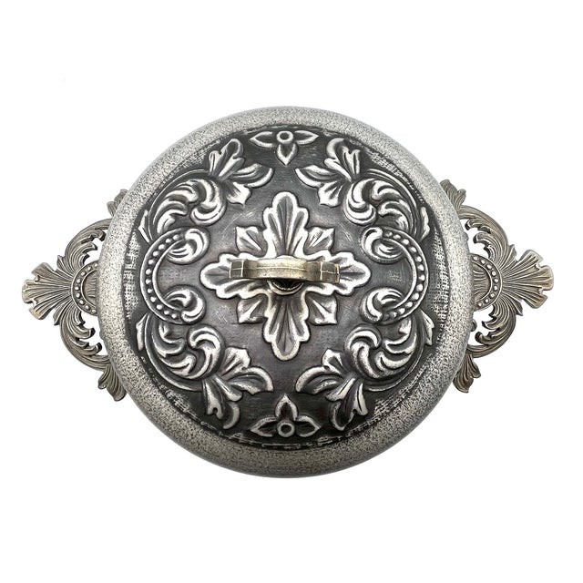 Metal Large Tin Soup Tureen with Lid and Ladle from Pewter Mastad, Norway, 1950s, Set of 2 For Sale - Image 7 of 18