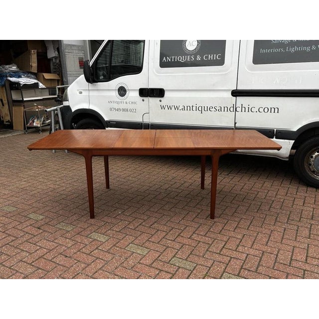 Mid-Century Teak 2-Leaf Extendable Dining Table and Chairs from McIntosh, Set of 5 For Sale - Image 6 of 18