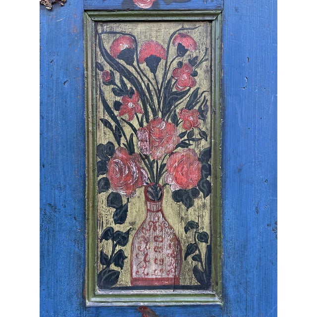 Antique Blue Painted Cupboard, 1850 For Sale - Image 15 of 18
