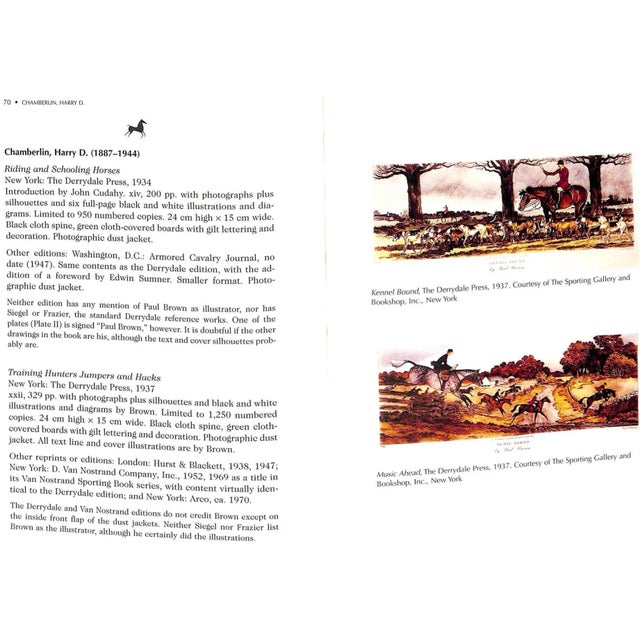 "Paul Brown: Master of Equine Art" 2001 Biscotti, M. L. For Sale - Image 14 of 17