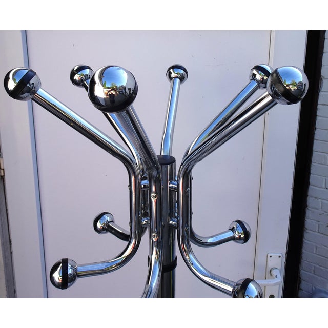 Space Age Chromed Sputnik Hall Coat Rack, 1970s For Sale - Image 6 of 8
