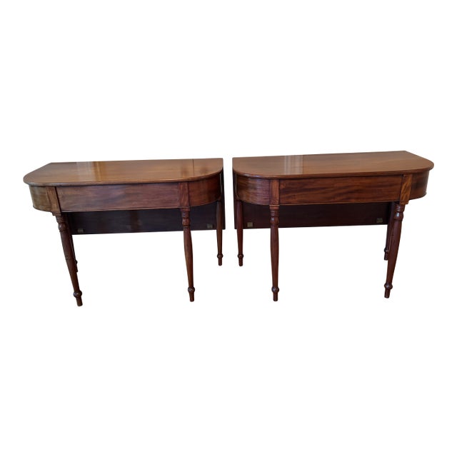 Pair of Antique 19th Century Mahogany Banquet / Console Tables For Sale