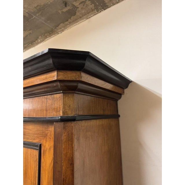 Large Antique Art Deco Amsterdamse School Wardrobe, 1900s For Sale - Image 15 of 18