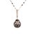 Metal Diamond Tahitian Pearl Necklace 18k Gold Certified For Sale - Image 7 of 9