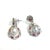 Bochic "Orient" Vintage Pink Sapphire, Topaz & Pearls Earrings Set 18K Gold & Silver For Sale In New York - Image 6 of 8