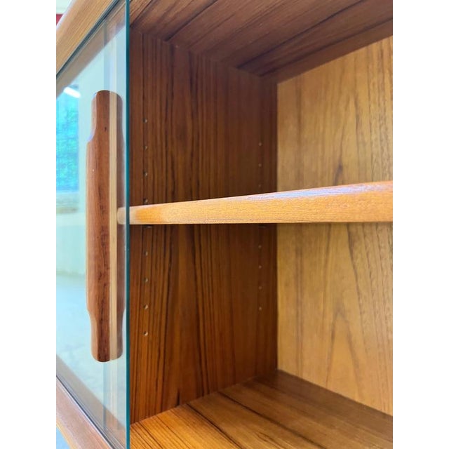 Brown Display Sideboard in Teak with Chrome Feet from Dyrlund For Sale - Image 8 of 11