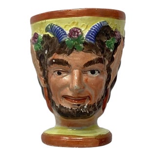 Antique Pearlware Staffordshire Satyr Mug. For Sale