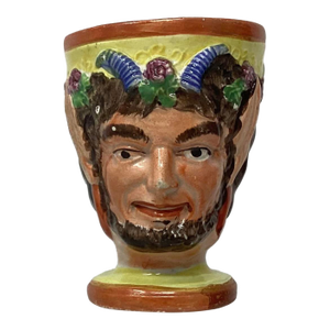 Antique Pearlware Staffordshire Satyr Mug.
