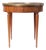 Mid 20th Century Round Table With Brass Gallery and Brass Top Feet For Sale