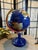 VTG Large Lapis Lazuli Globe W/ Semi Precious Stones 24 In For Sale - Image 9 of 12