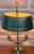 Antique French Bouilette Brass Metal Shade Table Lamp, 1930s For Sale - Image 10 of 14