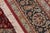 Textile Shabby Chic Floral 1990's Pak-Persian Red/Black Wool Rug - 6'2'' X 9'0'' For Sale - Image 7 of 9